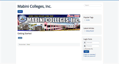 Desktop Screenshot of mabinicolleges.edu.ph