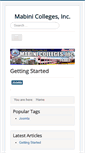 Mobile Screenshot of mabinicolleges.edu.ph